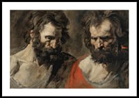 Two Studies Of A Bearded Man by Anthony Van Dyck-2