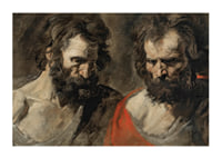 Two Studies Of A Bearded Man by Anthony Van Dyck-3