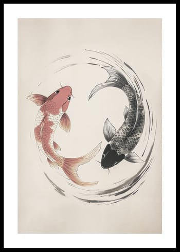Póster Koi Yin-Yang