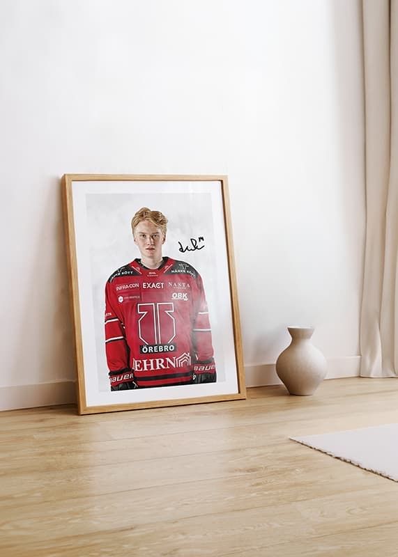 Poster Liam Danielsson #14 Örebro Hockey 2024/2025 crossfade