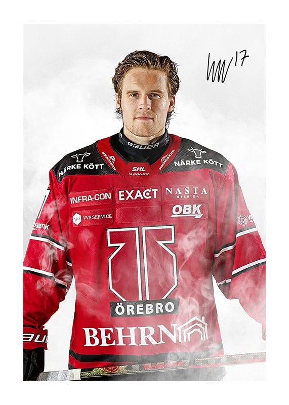 Poster William Wikman #17 Örebro Hockey 2024/2025