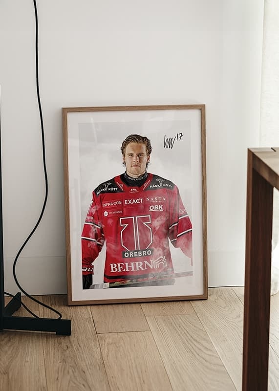 Poster William Wikman #17 Örebro Hockey 2024/2025 crossfade