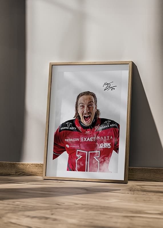 Poster Hannes Björninen #24 Örebro Hockey 2024/2025 crossfade