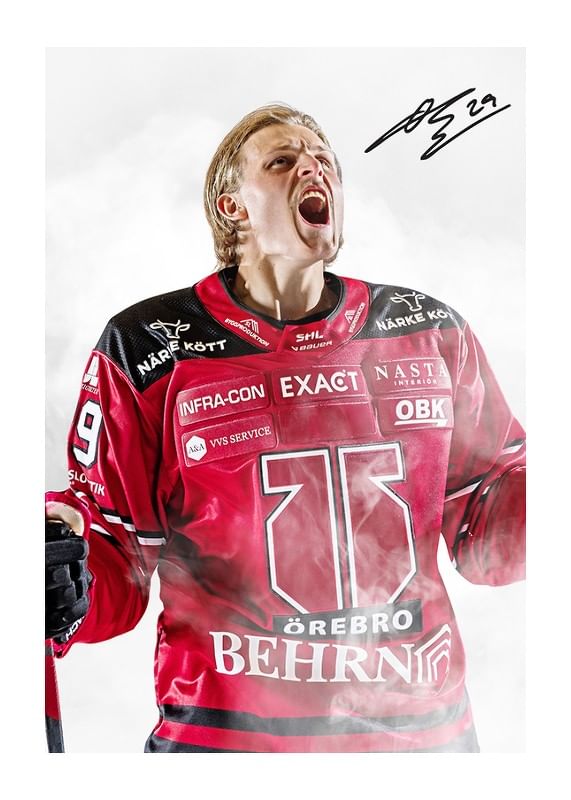 Poster Milton Oscarson #29 Örebro Hockey 2024/2025