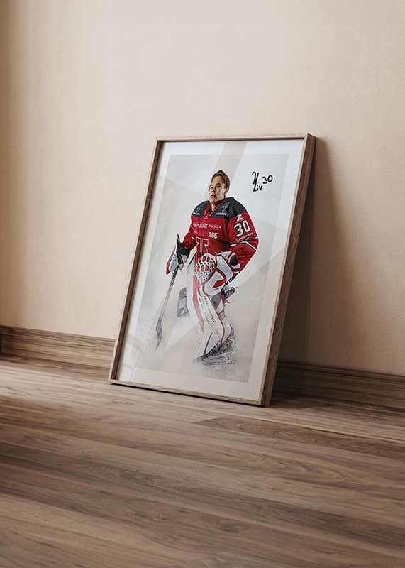 Poster Herman Liv #30 Örebro Hockey 2024/2025 crossfade
