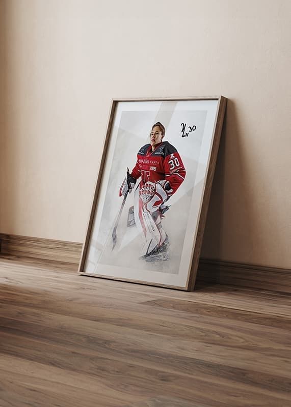 Poster Herman Liv #30 Örebro Hockey 2024/2025 crossfade