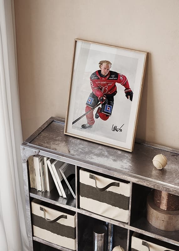Poster Christopher Mastomäki #33 Örebro Hockey 2024/2025 crossfade