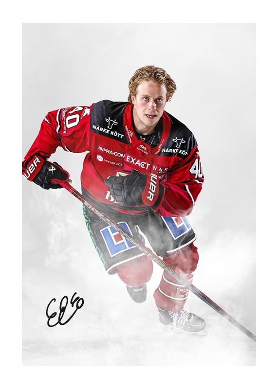 Poster Elias Ekström #40 Örebro Hockey 2024/2025
