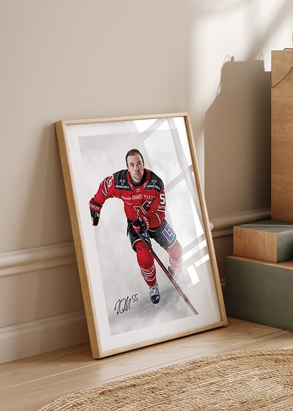 Poster David Quenneville #55 Örebro Hockey 2024/2025 crossfade