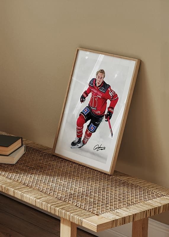 Poster Robert Leino #62 Örebro Hockey 2024/2025 crossfade