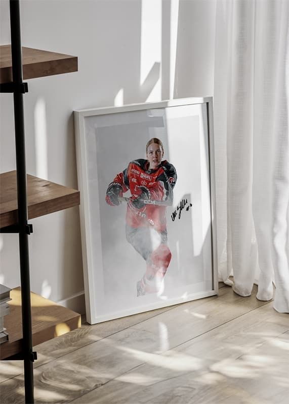 Poster Lærke Søndergaard #05 Örebro Hockey 2024/2025 crossfade