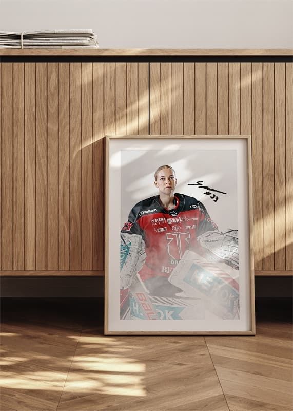 Poster Smilla Eriksson #33 Örebro Hockey 2024/2025 crossfade