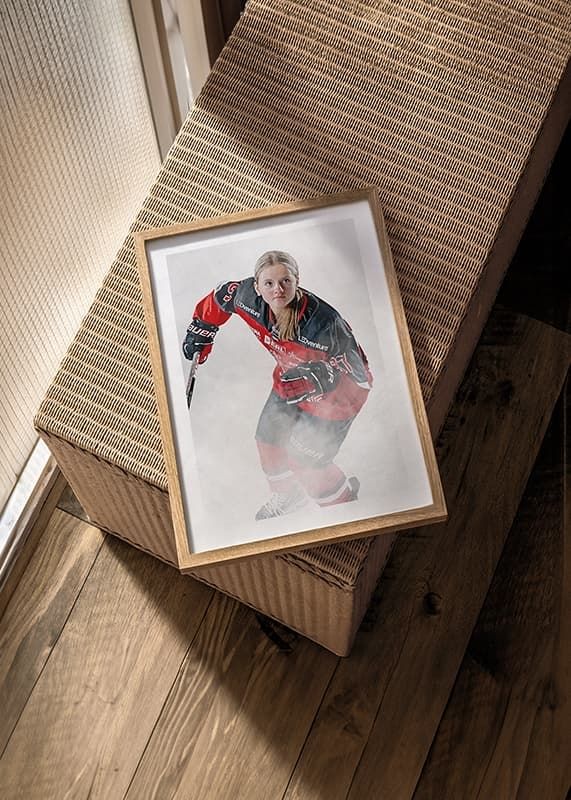 Poster Ebba Sandberg #87 Örebro Hockey 2024/2025 crossfade