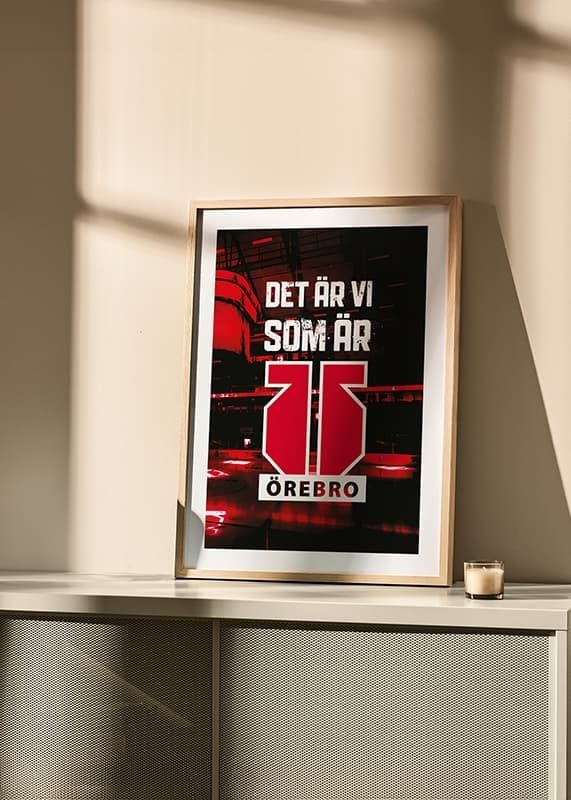 Poster Det Är Vi Logo Örebro Hockey crossfade