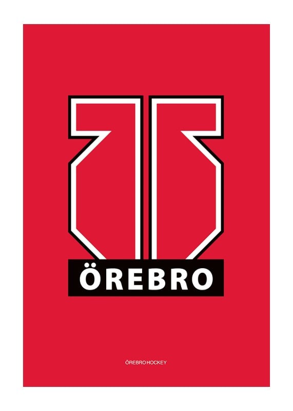 Poster Logo Röd Örebro Hockey