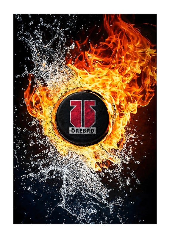 Poster Ice And Fire Örebro Hockey