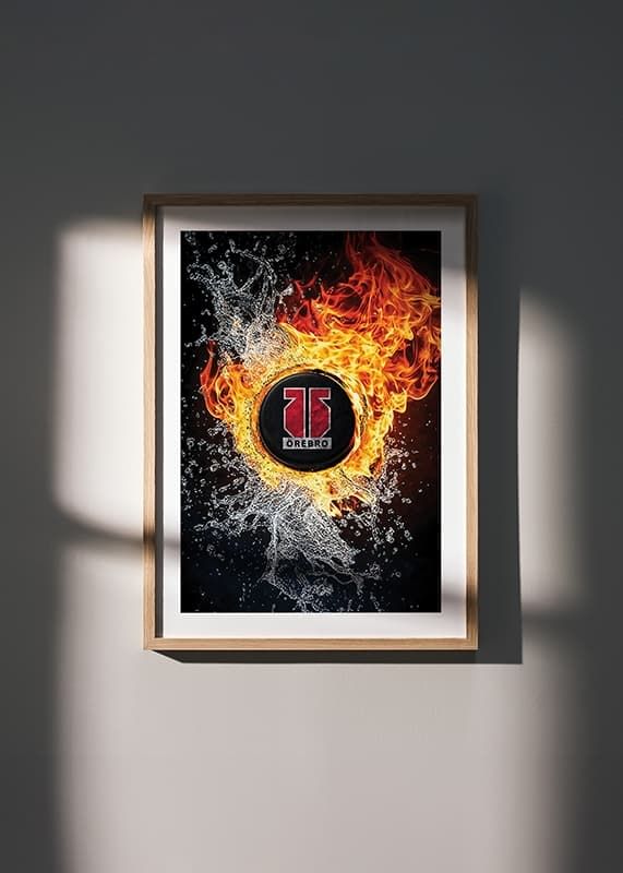 Poster Ice And Fire Örebro Hockey crossfade
