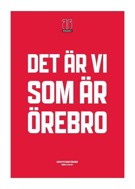 Poster Det Är Vi Örebro Hockey