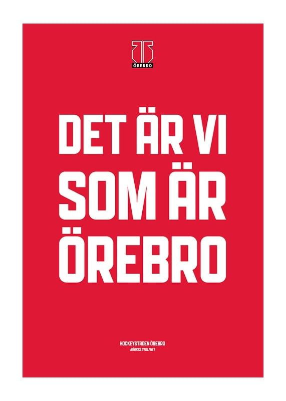 Poster Det Är Vi Örebro Hockey