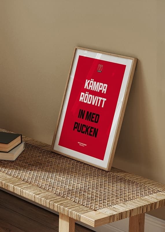 Poster Kämpa Rödvitt Örebro Hockey crossfade