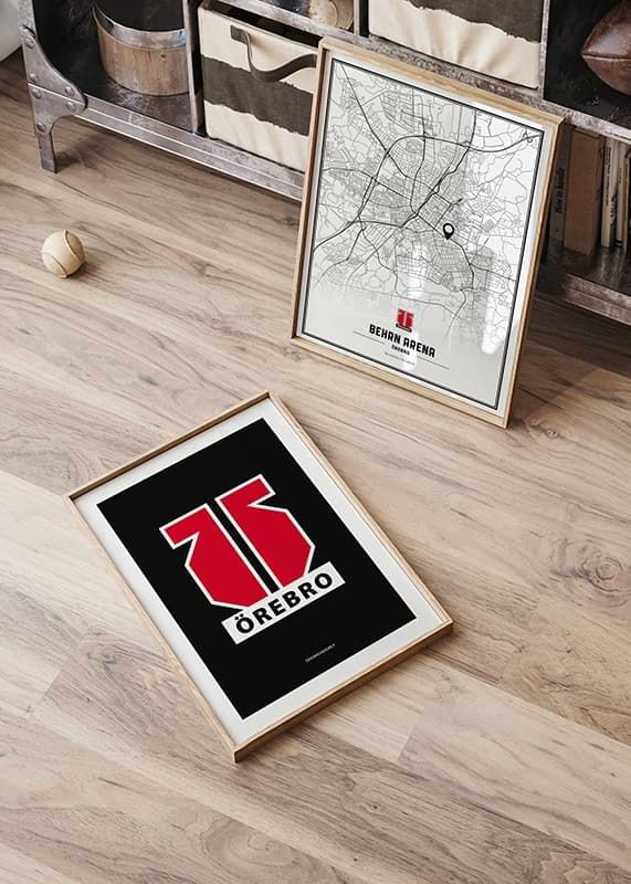 Poster Logo Svart Örebro Hockey crossfade