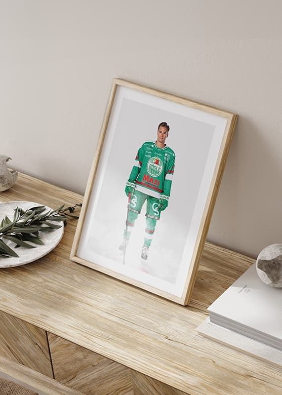 Poster Albin Sundsvik #37 Rögle BK 2024/2025 crossfade