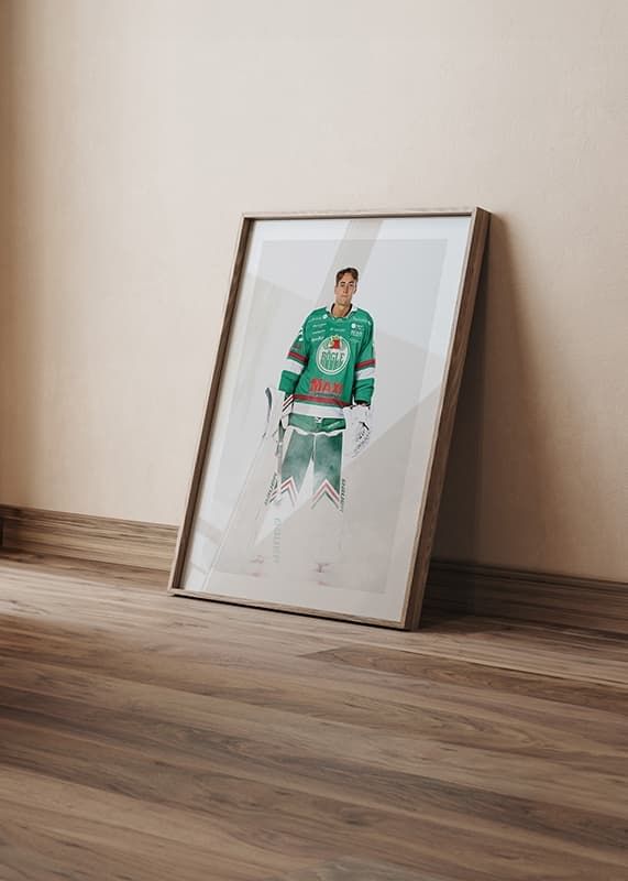 Poster Arvid Holm #25 Rögle BK 2024/2025 crossfade