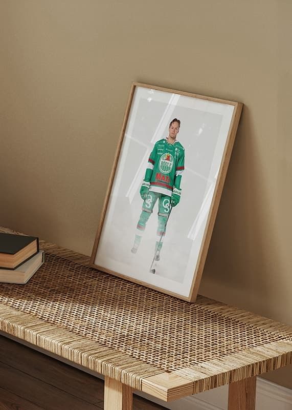 Poster Filip Johansson #58 Rögle BK 2024/2025 crossfade