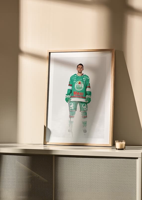 Poster Josh Dickinson #23 Rögle BK 2024/2025 crossfade