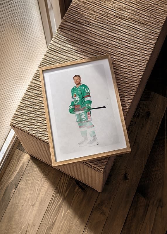 Poster Leon Bristedt #67 Rögle BK 2024/2025 crossfade