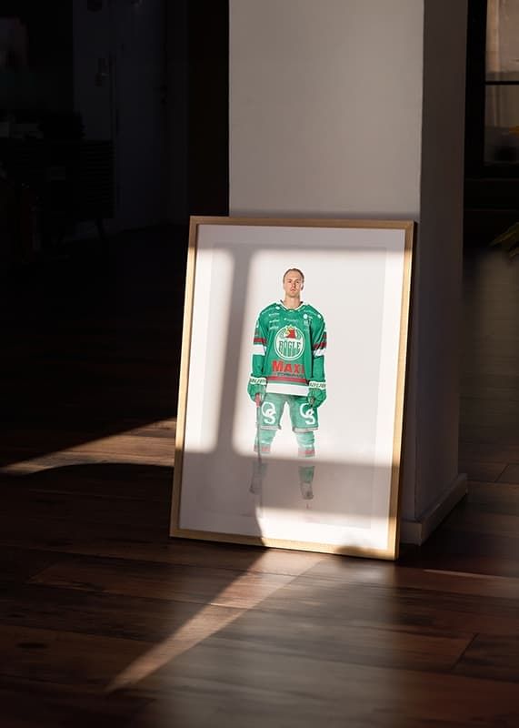 Poster Linus Sjödin #27 Rögle BK 2024/2025 crossfade