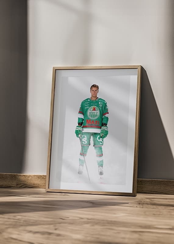 Poster Oliver Eklind #73 Rögle BK 2024/2025 crossfade