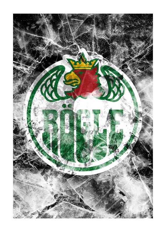 Poster Logo Frozen In Ice Rögle BK