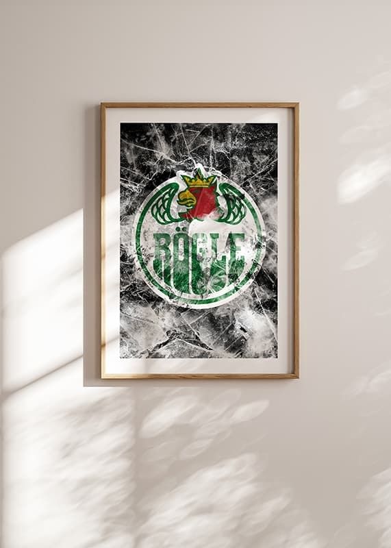 Poster Logo Frozen In Ice Rögle BK crossfade