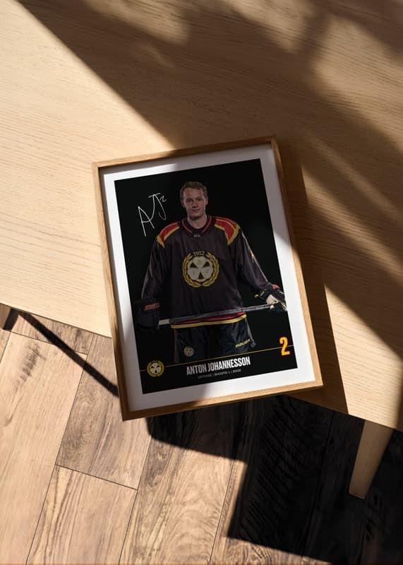 Poster Anton Johannesson #2 Brynäs IF 2024/2025 crossfade
