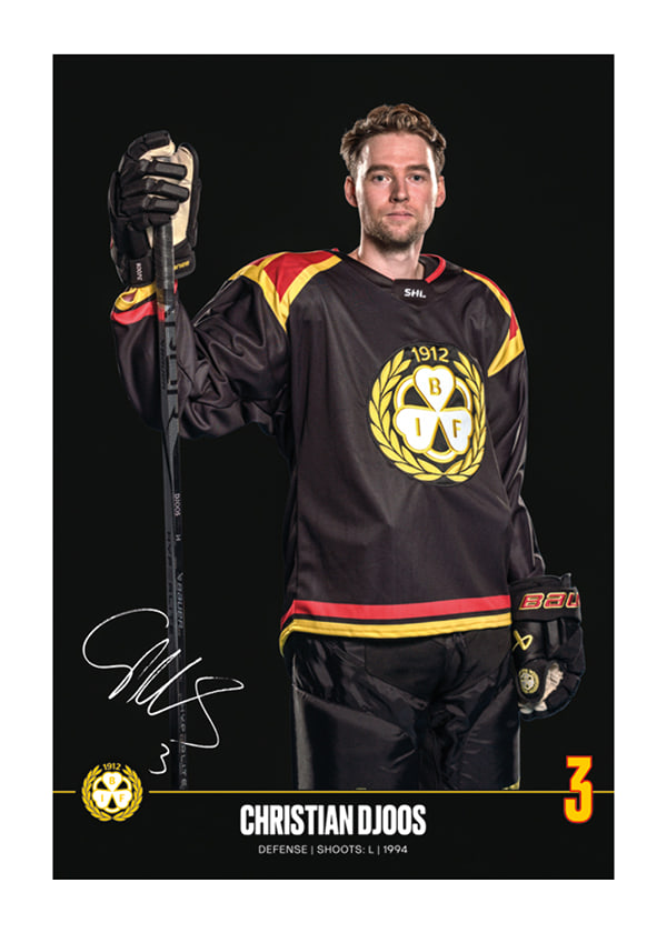 Poster Christian Djoos #3 Brynäs IF 2024/2025