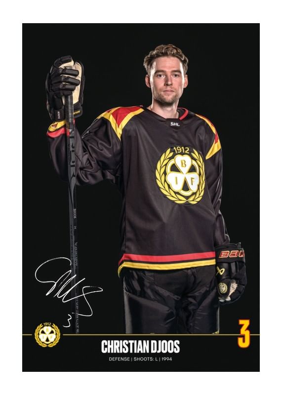Poster Christian Djoos #3 Brynäs IF 2024/2025