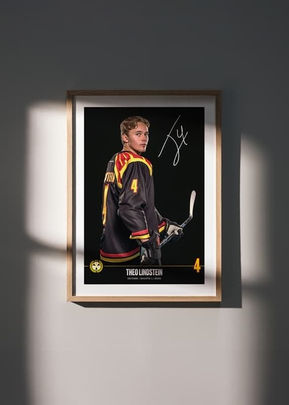 Poster Theo Lindstein #4 Brynäs IF 2024/2025 crossfade
