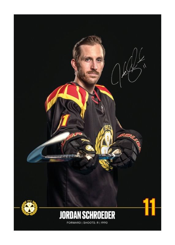 Poster Jordan Schroeder #11 Brynäs IF 2024/2025