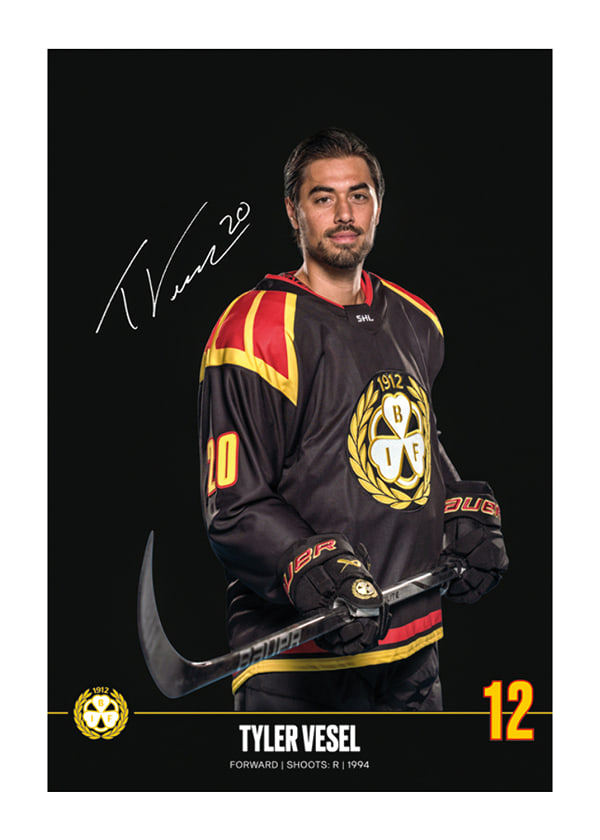 Poster Tyler Vesel #20 Brynäs IF 2024/2025