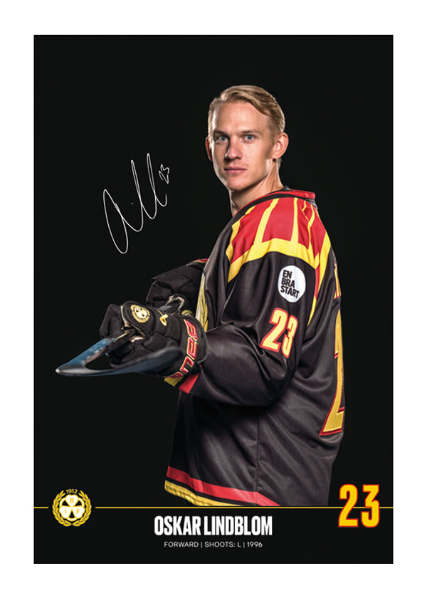 Poster Oskar Lindblom #23 Brynäs IF 2024/2025