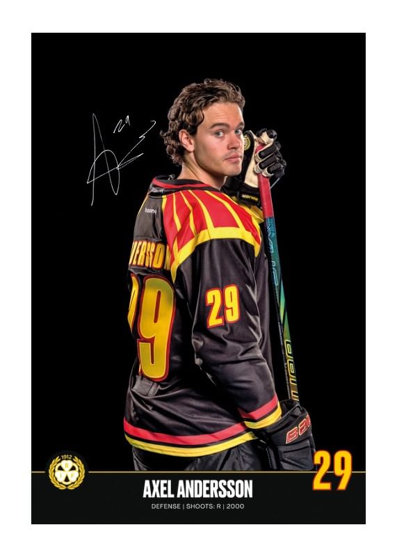 Poster Axel Andersson #29 Brynäs IF 2024/2025