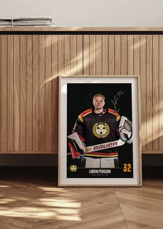 Poster Ludvig Persson #32 Brynäs IF 2024/2025 crossfade