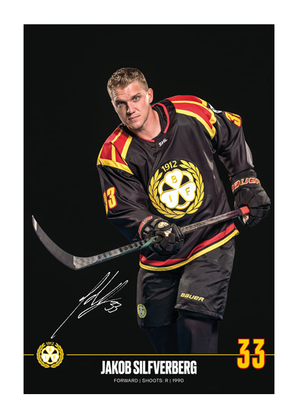 Poster Jakob Silfverberg #33 Brynäs IF 2024/2025