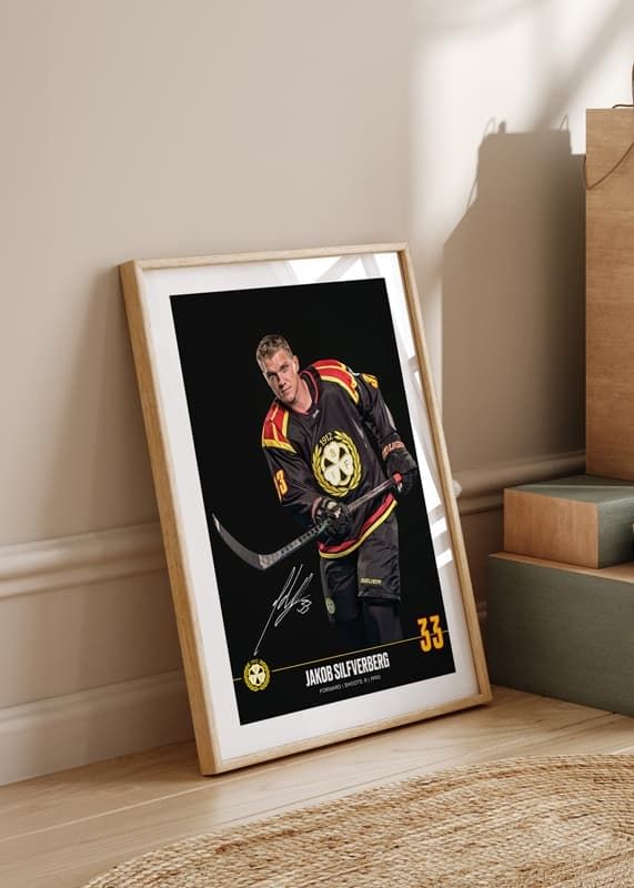 Poster Jakob Silfverberg #33 Brynäs IF 2024/2025 crossfade