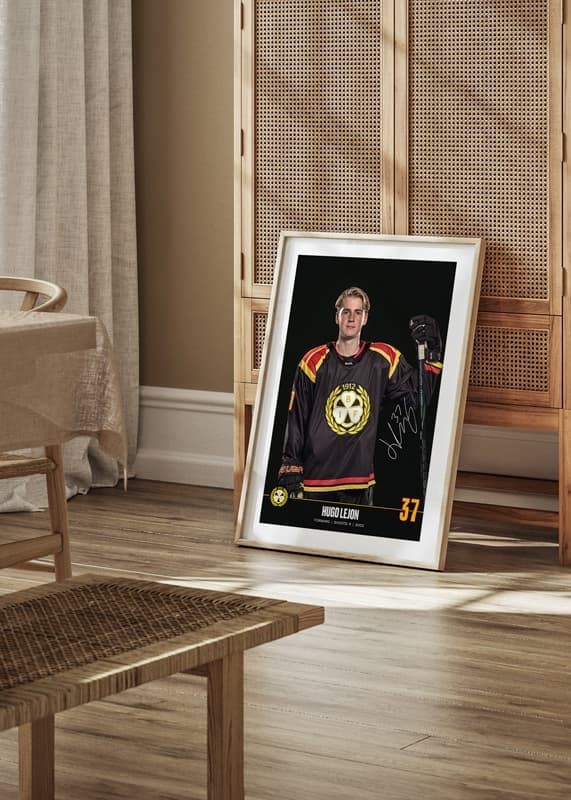 Poster Hugo Lejon #37 Brynäs IF 2024/2025 crossfade