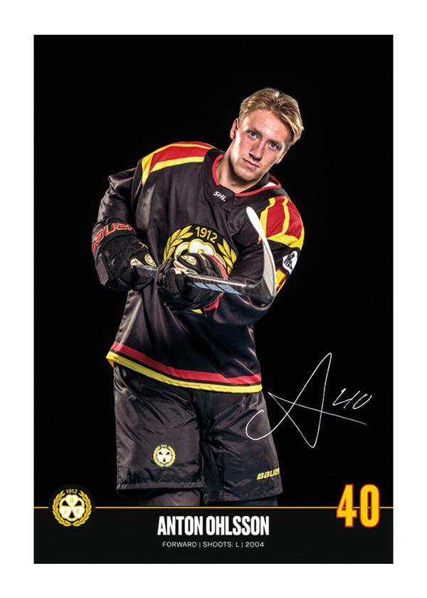 Poster Anton Ohlsson #40 Brynäs IF 2024/2025