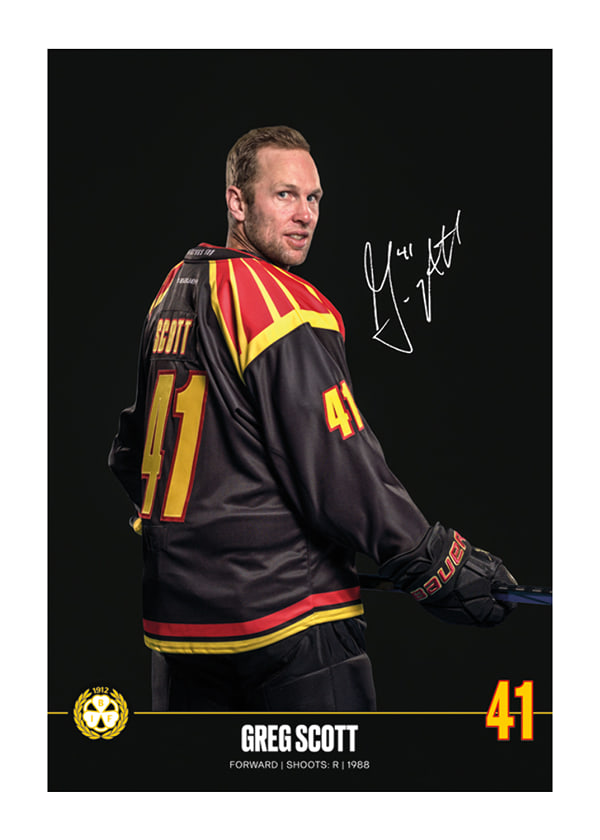Poster Greg Scott #41 Brynäs IF 2024/2025