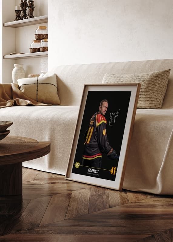 Poster Greg Scott #41 Brynäs IF 2024/2025 crossfade