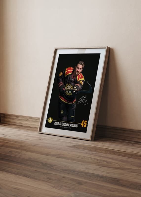 Poster Charles-Édouard D'Astous #45 Brynäs IF 2024/2025 crossfade